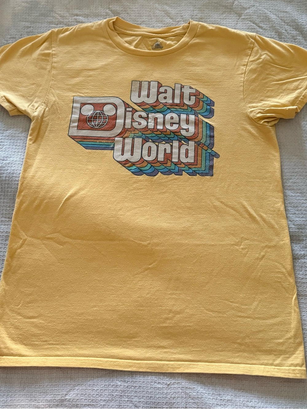 Disney Yellow Retro Walt Disney World Graphic Tee